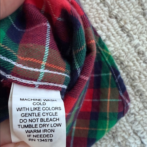 Vineyard Vines Red and Green Plaid Shirt - Picture 4 of 5